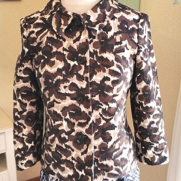 Talbots Animal Print Jacket - Picture 1 of 10